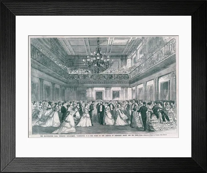 Framed Print : President Ulysses Grant's inaugural ball, March 1869 Framed Print : President Ulysses Grant's inaugural ball, March 1869