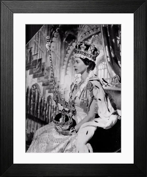 Framed Print : Queen Elizabeth II - Coronation. November 5, 1953. (Photo by Reuterphoto) Framed Print : Queen Elizabeth II - Coronation. November 5, 1953. (Photo by Reuterphoto)