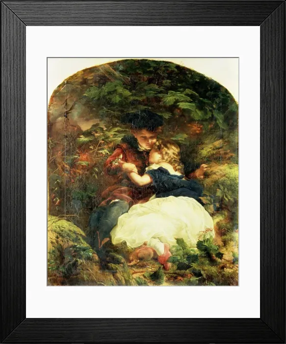 Framed Print : The Babes in the Wood, by Robert Gavin, oil on canvas, (1827-1883), England, London, Christie's Images