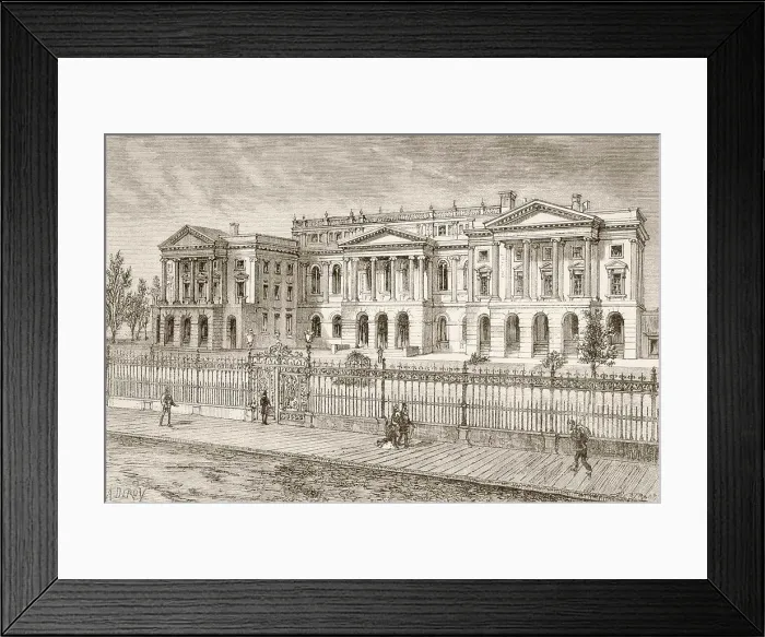 Framed Print : Toronto, Canada. Osgoode Hall in the 19th century. From a 19th century illustration Framed Print : Toronto, Canada. Osgoode Hall in the 19th century. From a 19th century illustration