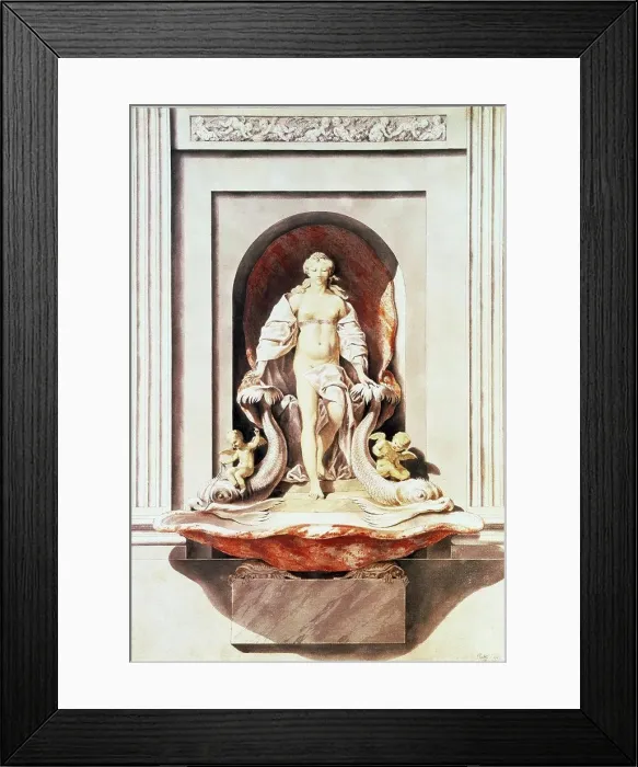 Framed Print : Design For Fountain 1752 Petitot Framed Print : Design For Fountain 1752 Petitot