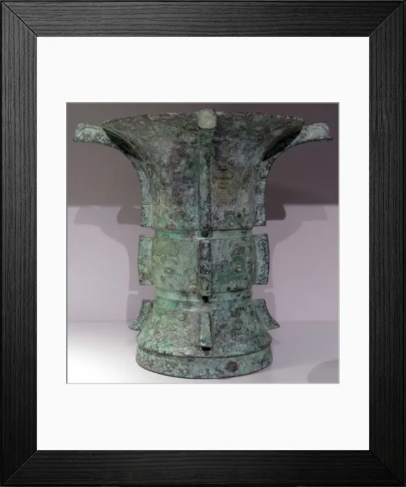 Framed Print : Chinese, Ritual wine vessel, zun. Bronze, late Shang, early Western Zhou dynasty, c. 1200-950 BC Framed Print : Chinese, Ritual wine vessel, zun. Bronze, late Shang, early Western Zhou dynasty, c. 1200-950 BC
