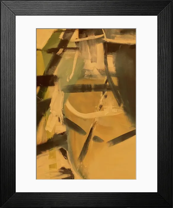 Framed Print : England, London, The Strand, Courtauld Gallery, Painting titled Halsetown by Peter Lanyon dated 1961 Framed Print : England, London, The Strand, Courtauld Gallery, Painting titled Halsetown by Peter Lanyon dated 1961