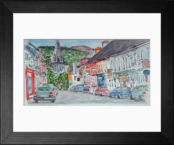 Framed Print : Ireland, Kenmare by Anthony Butera, watercolor, 2009, 21st century Framed Print : Ireland, Kenmare by Anthony Butera, watercolor, 2009, 21st century