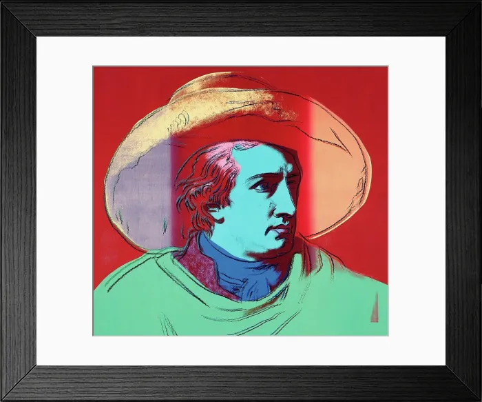 Framed Print : Goethe by Warhol Framed Print : Goethe by Warhol