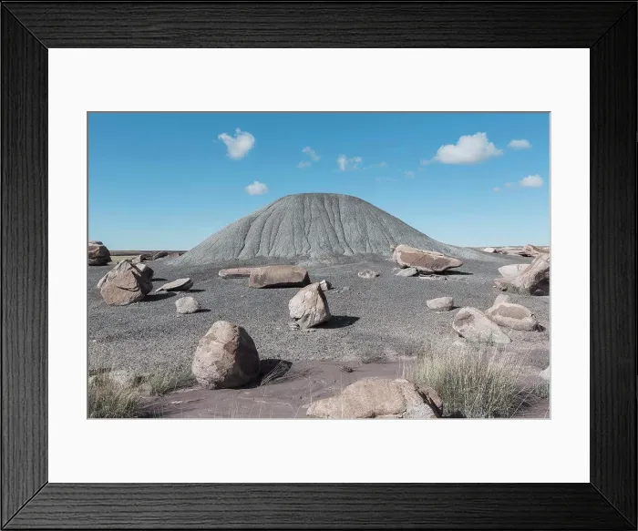 Framed Print : Boulders and earth pile, Petrified Forest National Park Framed Print : Boulders and earth pile, Petrified Forest National Park