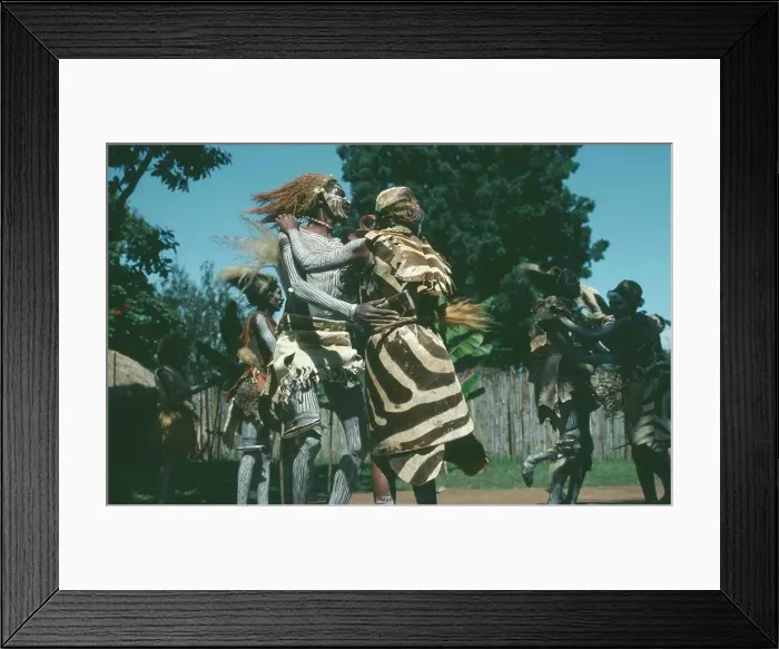 Framed Print : Kenya, Tribal People, Kikuyu Dancers