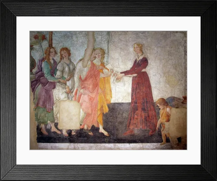 Framed Print : Venus and The Three Graces Offering Presents To A Young Girl by Sandro Botticelli Framed Print : Venus and The Three Graces Offering Presents To A Young Girl by Sandro Botticelli