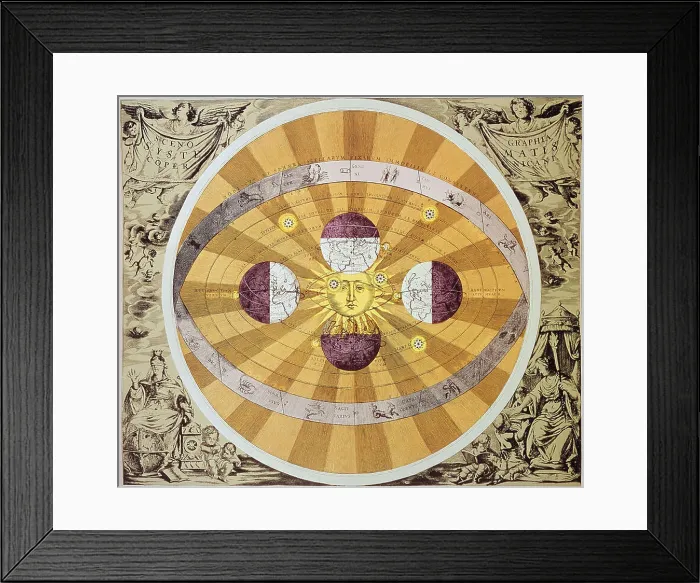 Framed Print : Formulation of a heliocentric theory of the solar system of Nicolaus Copernicus (1473-1543) Framed Print : Formulation of a heliocentric theory of the solar system of Nicolaus Copernicus (1473-1543)