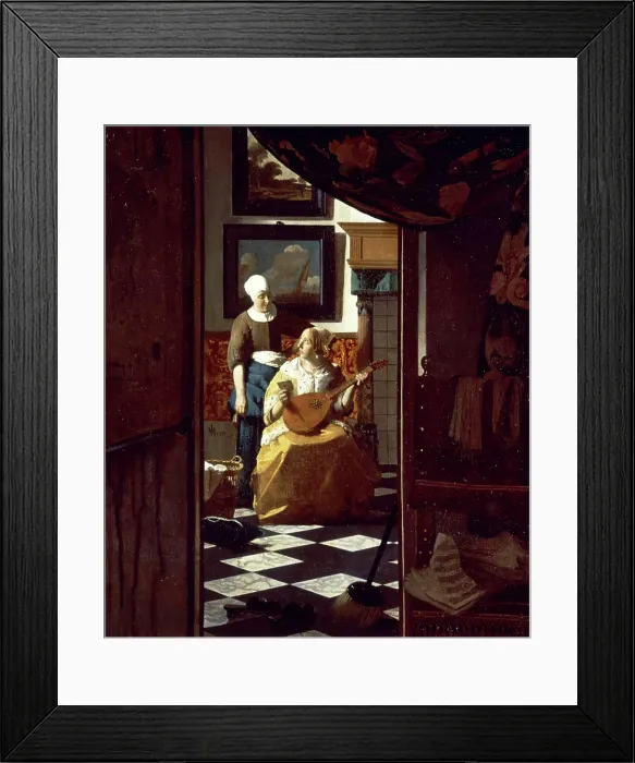 Framed Print : The Love Letter 1669-1670 Jan Vermeer (1632-1675 / Dutch) Oil on canvas Rijksmuseum, Amsterdam Framed Print : The Love Letter 1669-1670 Jan Vermeer (1632-1675 / Dutch) Oil on canvas Rijksmuseum, Amsterdam