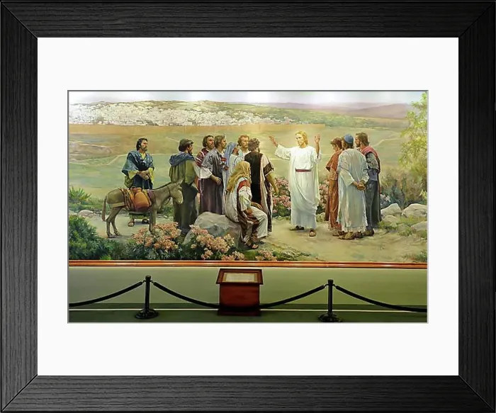Framed Print : Go Ye Therefore, Jesus Christ and 11 Apostles Framed Print : Go Ye Therefore, Jesus Christ and 11 Apostles