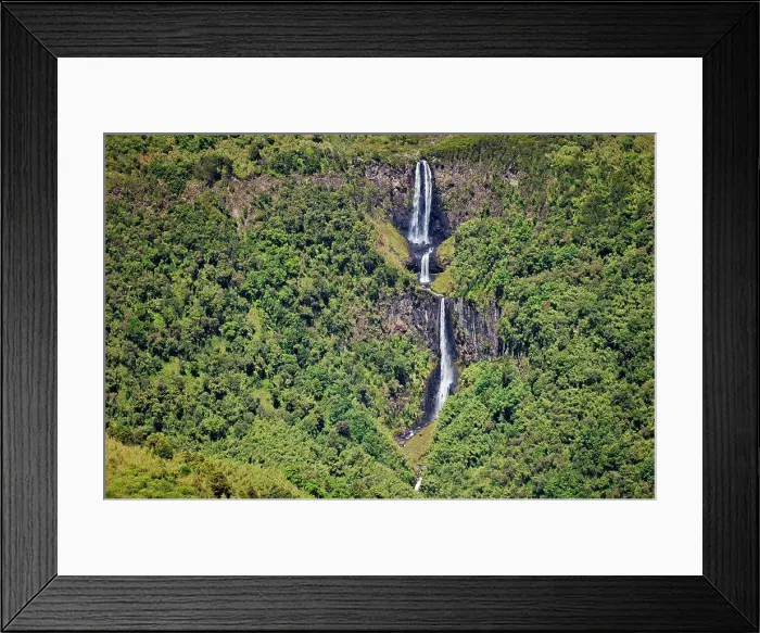 Framed Print : The longest waterfalls in Kenya are the Karuru Falls in the Aberdare National Park