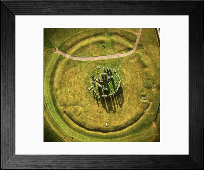 Framed Print : England - Aerial view of Stonehenge Framed Print : England - Aerial view of Stonehenge
