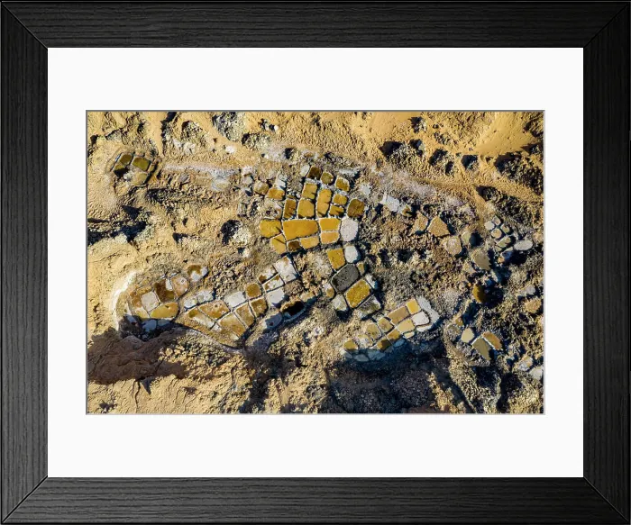 Framed Print : Aerials of the salt mines of Fachi, Tenere desert, Niger, West Africa, Africa