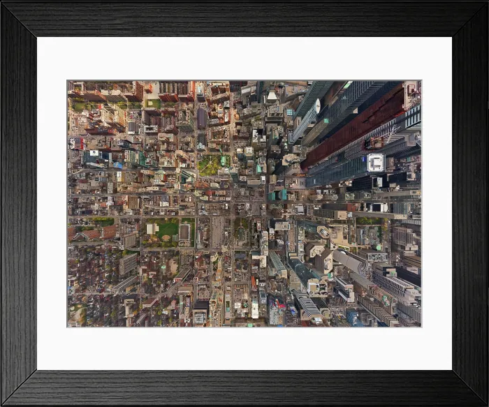 Framed Print : Aerial view of Toronto downtown, Canada