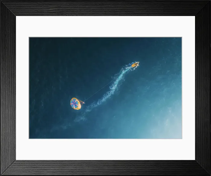 Framed Print : Aerial view of a parafly, Sicily, Italy Framed Print : Aerial view of a parafly, Sicily, Italy