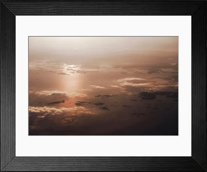 Framed Print : Aerial view of sea and coast, Finland