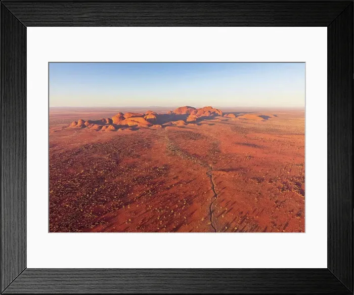 Framed Print : Australia, Northern Territory, Aerial view of Kata Tjuta rock formation Framed Print : Australia, Northern Territory, Aerial view of Kata Tjuta rock formation
