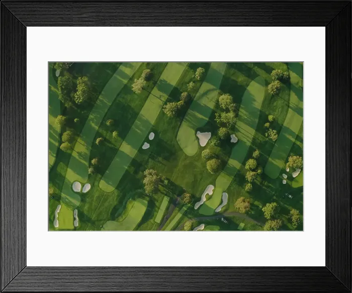 Framed Print : Summer 2020 - New York, USA: Aerial view of Winged Foot Golf Course Framed Print : Summer 2020 - New York, USA: Aerial view of Winged Foot Golf Course
