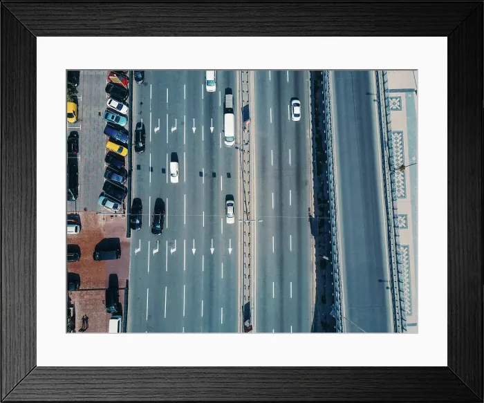 Framed Print : Aerial view from a drone on the highway DCIM100MEDIADJI_0035 Framed Print : Aerial view from a drone on the highway DCIM100MEDIADJI_0035