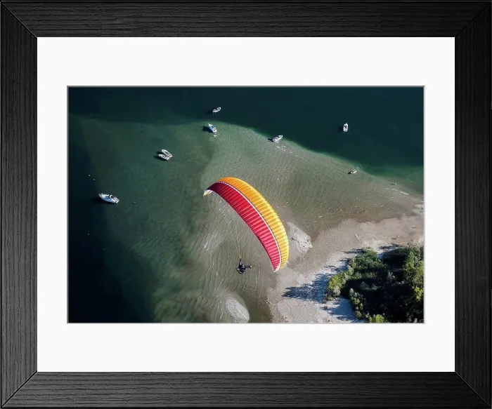 Framed Print : Paraglider, flight, Paragliding Framed Print : Paraglider, flight, Paragliding