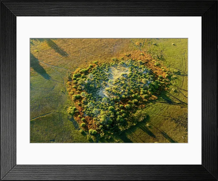 Framed Print : Aerial view of Okavango Delta. Botswana Framed Print : Aerial view of Okavango Delta. Botswana