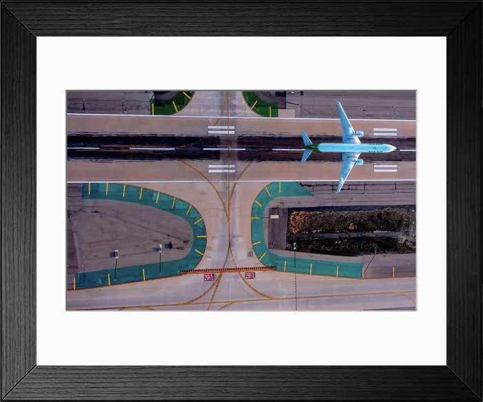 Framed Print : LAX, Los Angeles International Airport, Runway, Jet taking off, Los Angeles, Los Angeles County, California, USA Framed Print : LAX, Los Angeles International Airport, Runway, Jet taking off, Los Angeles, Los Angeles County, California, USA