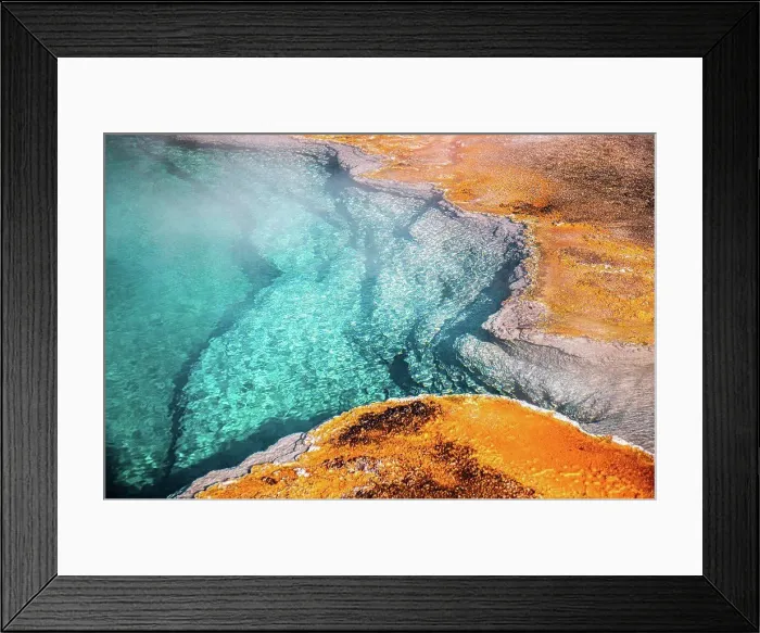 Framed Print : West Thumb Geyser Basin Yellowstone National Park