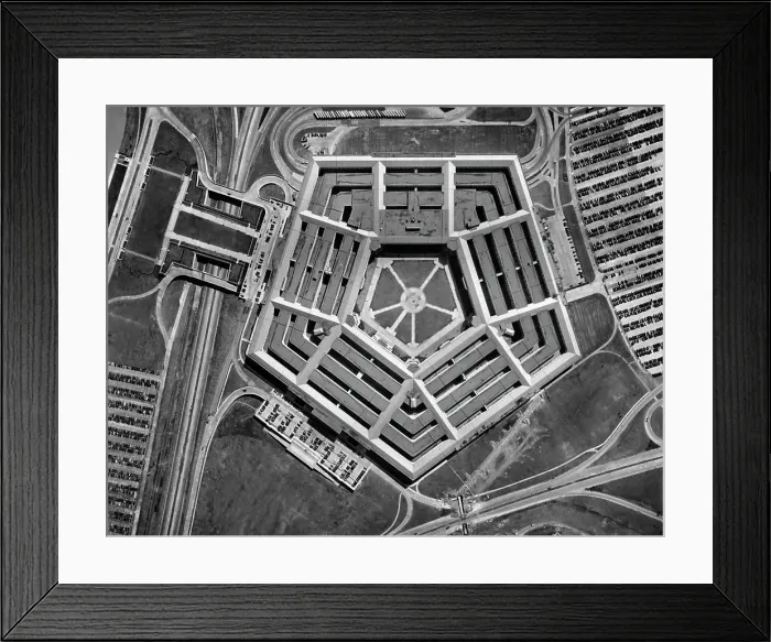 Framed Print : 1940s 1950s AERIAL VIEW THE PENTAGON ARLINGTON VA USA Framed Print : 1940s 1950s AERIAL VIEW THE PENTAGON ARLINGTON VA USA