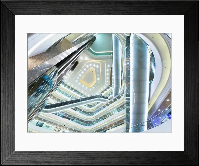 Framed Print : Shopping mall interior, Hong Kong Framed Print : Shopping mall interior, Hong Kong