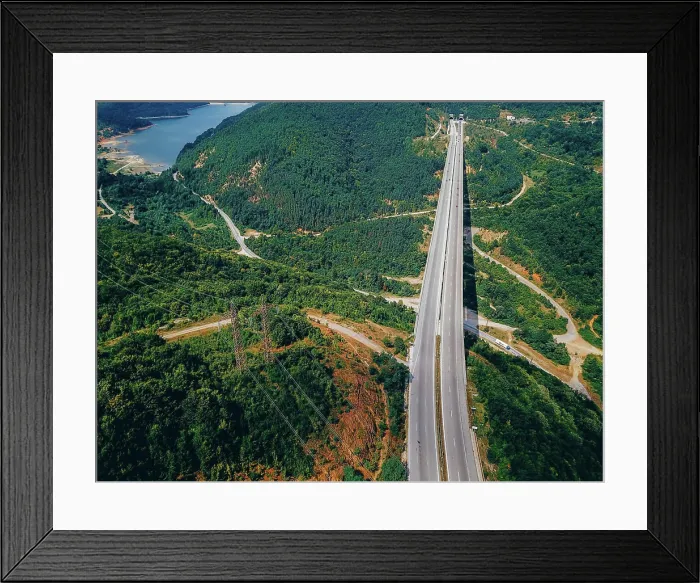 Framed Print : Aerial view of the road in the mountains Aerial view of the road in the mountains Framed Print : Aerial view of the road in the mountains Aerial view of the road in the mountains