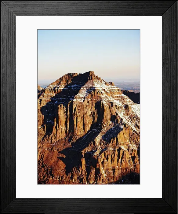 Framed Print : Aerial View of Rocky Mountain Peak, Sneffels Range, Colorado Framed Print : Aerial View of Rocky Mountain Peak, Sneffels Range, Colorado
