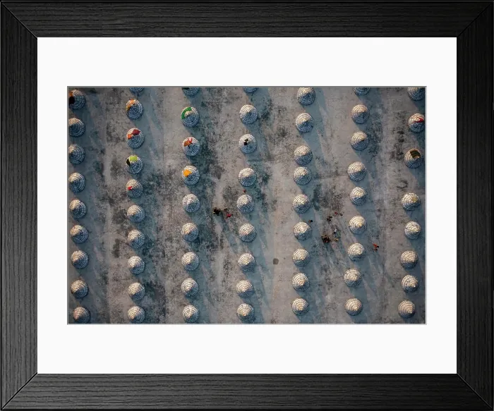 Framed Print : Aerial view of a rice field, Brahmanbaria, Chittagong province, Bangladesh