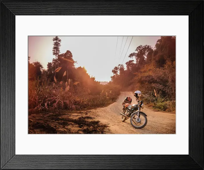Framed Print : Road trip between Vietnam and Laos Framed Print : Road trip between Vietnam and Laos