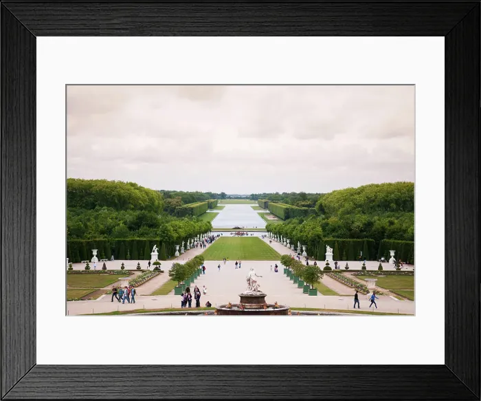 Framed Print : JUNE 10, 2011 Versailles, France : Garden of Versailles palace on a cloudy day Framed Print : JUNE 10, 2011 Versailles, France : Garden of Versailles palace on a cloudy day