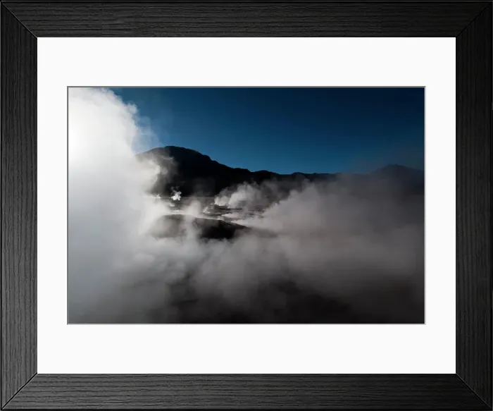 Framed Print : Steam rising from El Tatio geyser field, Atacama Desert, Chile Framed Print : Steam rising from El Tatio geyser field, Atacama Desert, Chile
