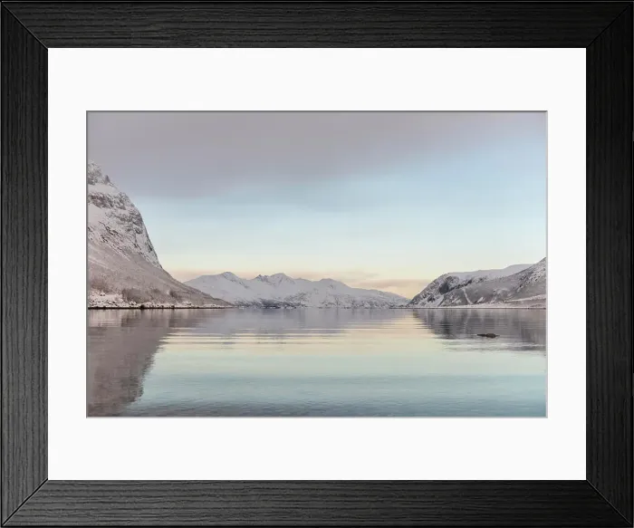 Framed Print : Fjord, Tromso, Norway Framed Print : Fjord, Tromso, Norway