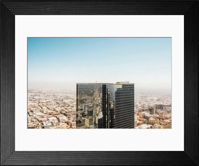 Framed Print : USA, California, Los Angeles, Aerial view of skyscraper Framed Print : USA, California, Los Angeles, Aerial view of skyscraper