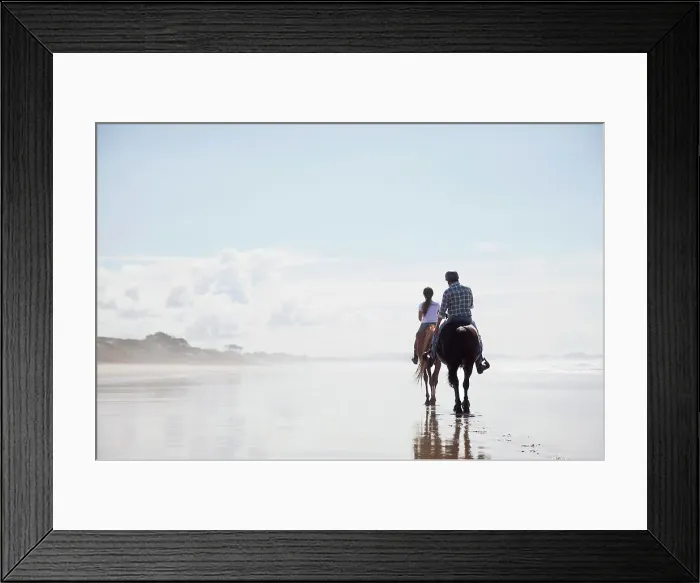 Framed Print : Horse riding, Pakiri Beach, Auckland, New Zealand Framed Print : Horse riding, Pakiri Beach, Auckland, New Zealand