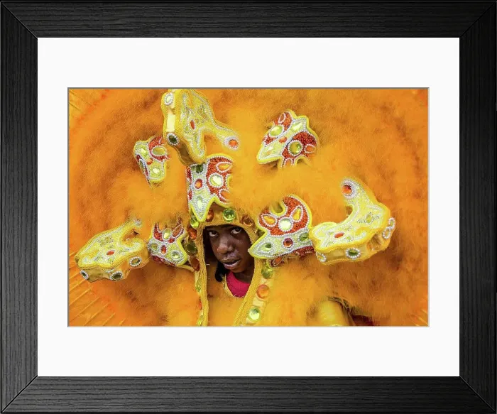 Framed Print : Mardi Gras Indians masked for The Fest of St. Jopseph on Super Sunday in New orleans Framed Print : Mardi Gras Indians masked for The Fest of St. Jopseph on Super Sunday in New orleans