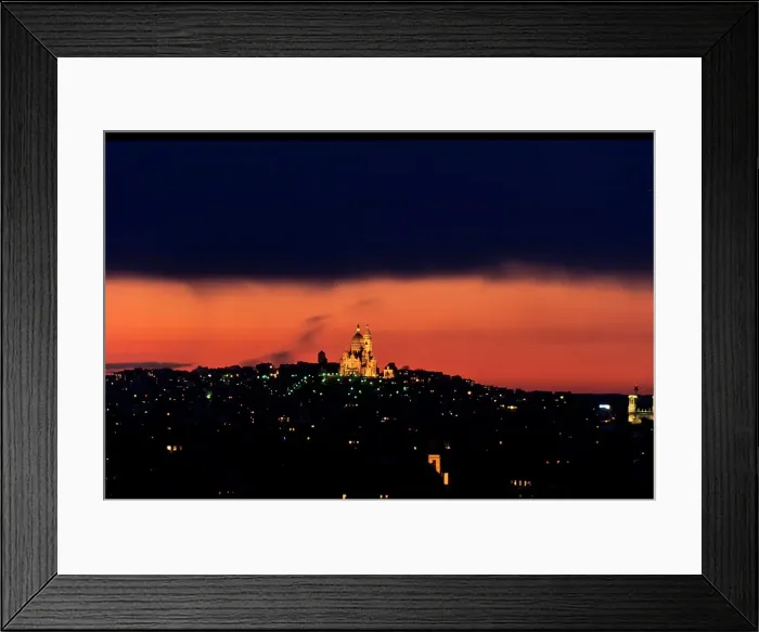 Framed Print : France, Paris, view of Paris and Sacré-Coeur Church