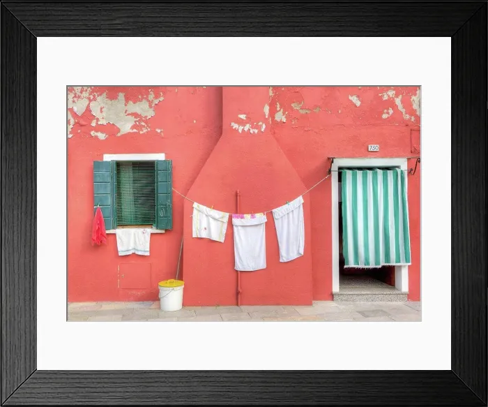 Framed Print : colorful painted houses, Burano, Venice, Veneto, Italy, Europe Framed Print : colorful painted houses, Burano, Venice, Veneto, Italy, Europe