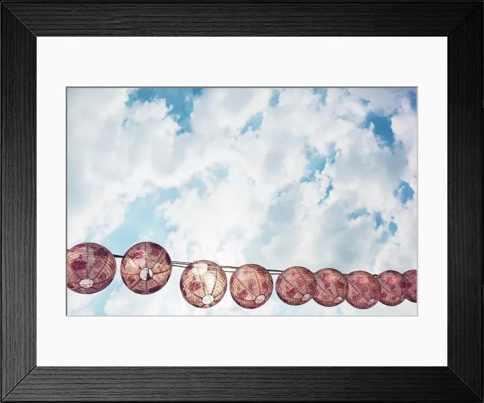 Framed Print : Singapore, Lanterns in Chinatown Framed Print : Singapore, Lanterns in Chinatown