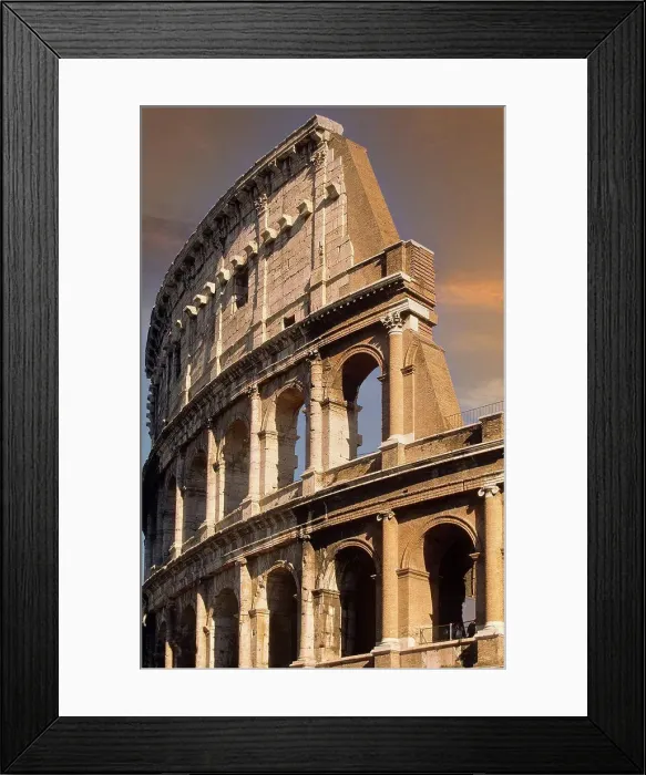 Framed Print : Italy, Lazio, Rome, Architectural detail of Coliseum Framed Print : Italy, Lazio, Rome, Architectural detail of Coliseum