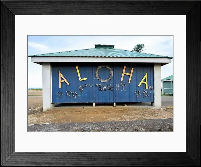 Framed Print : Punalu'u Black Sand beach (Pahala), Big Island, Hawaii, USA, North America Framed Print : Punalu'u Black Sand beach (Pahala), Big Island, Hawaii, USA, North America