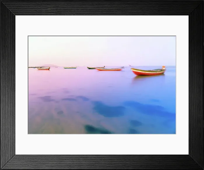 Framed Print : Fishing boats floating on the water of the Atlantic sea at sunset, Jericoacoara, Brazil Framed Print : Fishing boats floating on the water of the Atlantic sea at sunset, Jericoacoara, Brazil