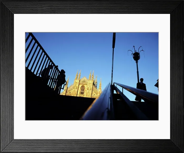 Framed Print : View of the Duomo, Milan, Italy Framed Print : View of the Duomo, Milan, Italy