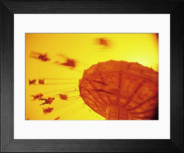 Framed Print : Roundabout, Carousel, Barcelona, Spain Framed Print : Roundabout, Carousel, Barcelona, Spain