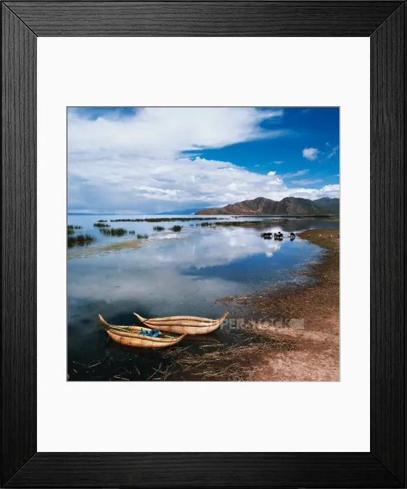 Framed Print : Traditional reed boats, Lake Titicaca, Peru Framed Print : Traditional reed boats, Lake Titicaca, Peru