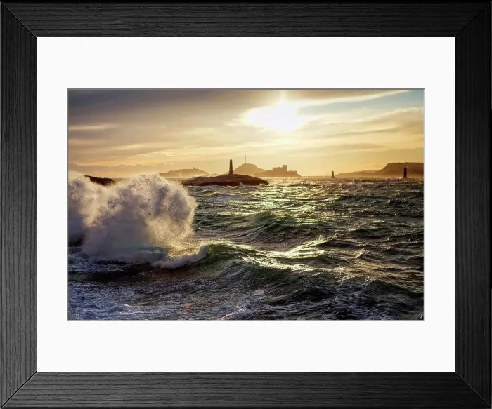 Framed Print : View Of A Vallon Des Auffes Beach In Marseille, France Framed Print : View Of A Vallon Des Auffes Beach In Marseille, France